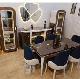 غرفه سفرة دمياطي  زان احمر بالكامل وكبس ث