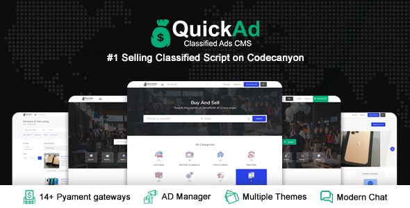 QuickAd - Classified Ads Listing - Laravel CMS