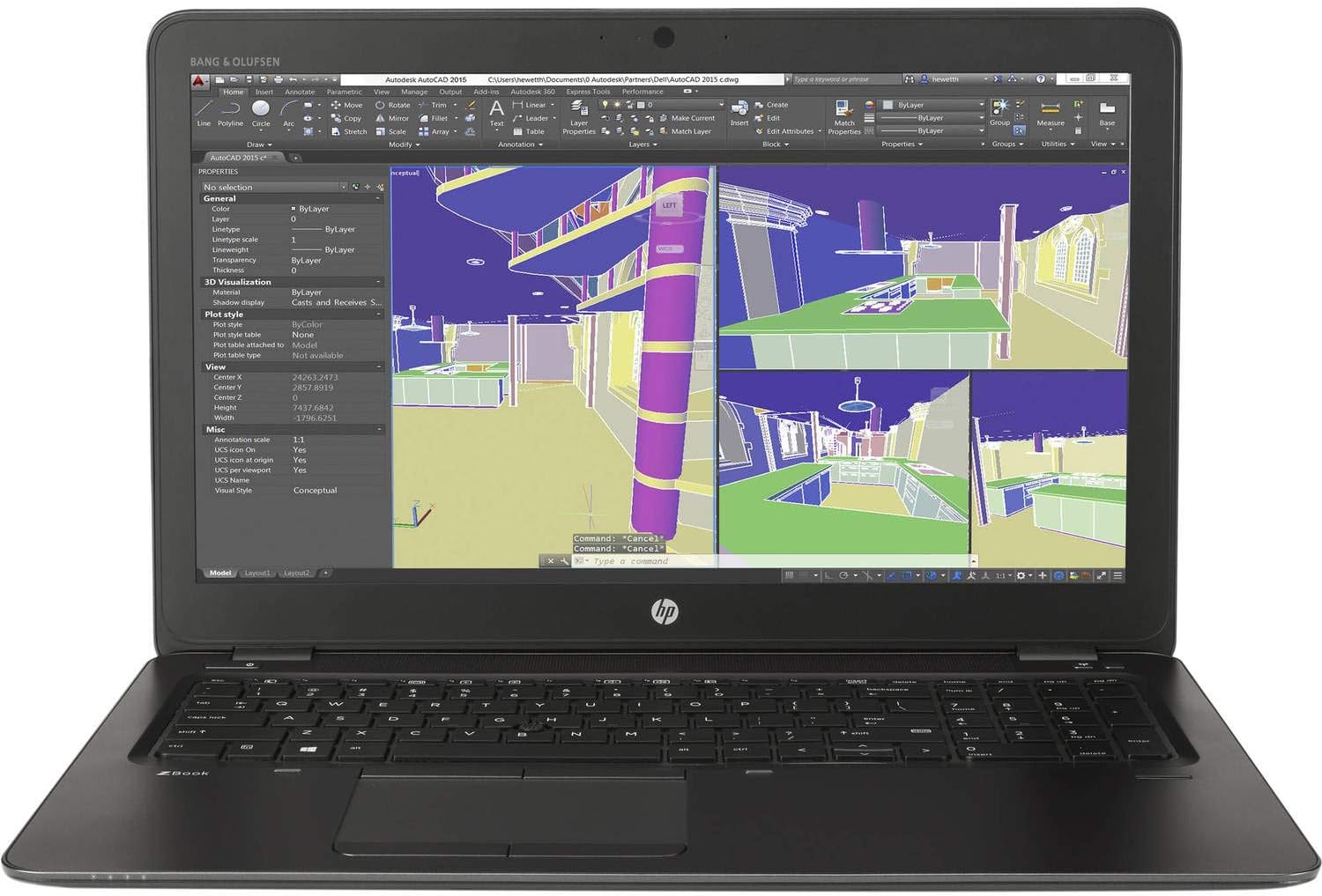 HP ZBook 17 G3 Workstation – core i7 6700hq – nvidea m1000m – 256g ssd – 16g ram (touch screen)