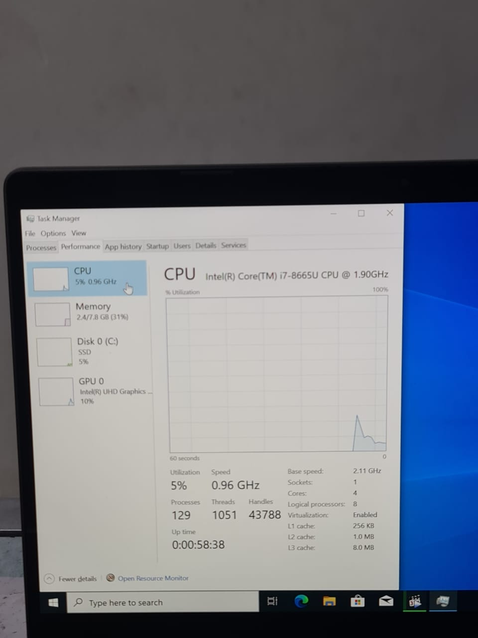 Dell Latitude 13 5300 2-in-1 8th Gen. Core i7 Ram 8 GB SSD 256GB 13.3 FHD Touch X360 Gorilla Glass Screen Windows 10 Pro - 2