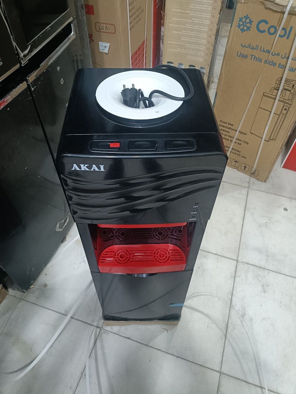 مبرد مياه اكاي  3 حنفيه بثلاجة  تكنولوجيا يابانية