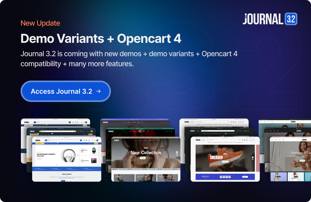 Journal - Advanced Opencart Theme Builder