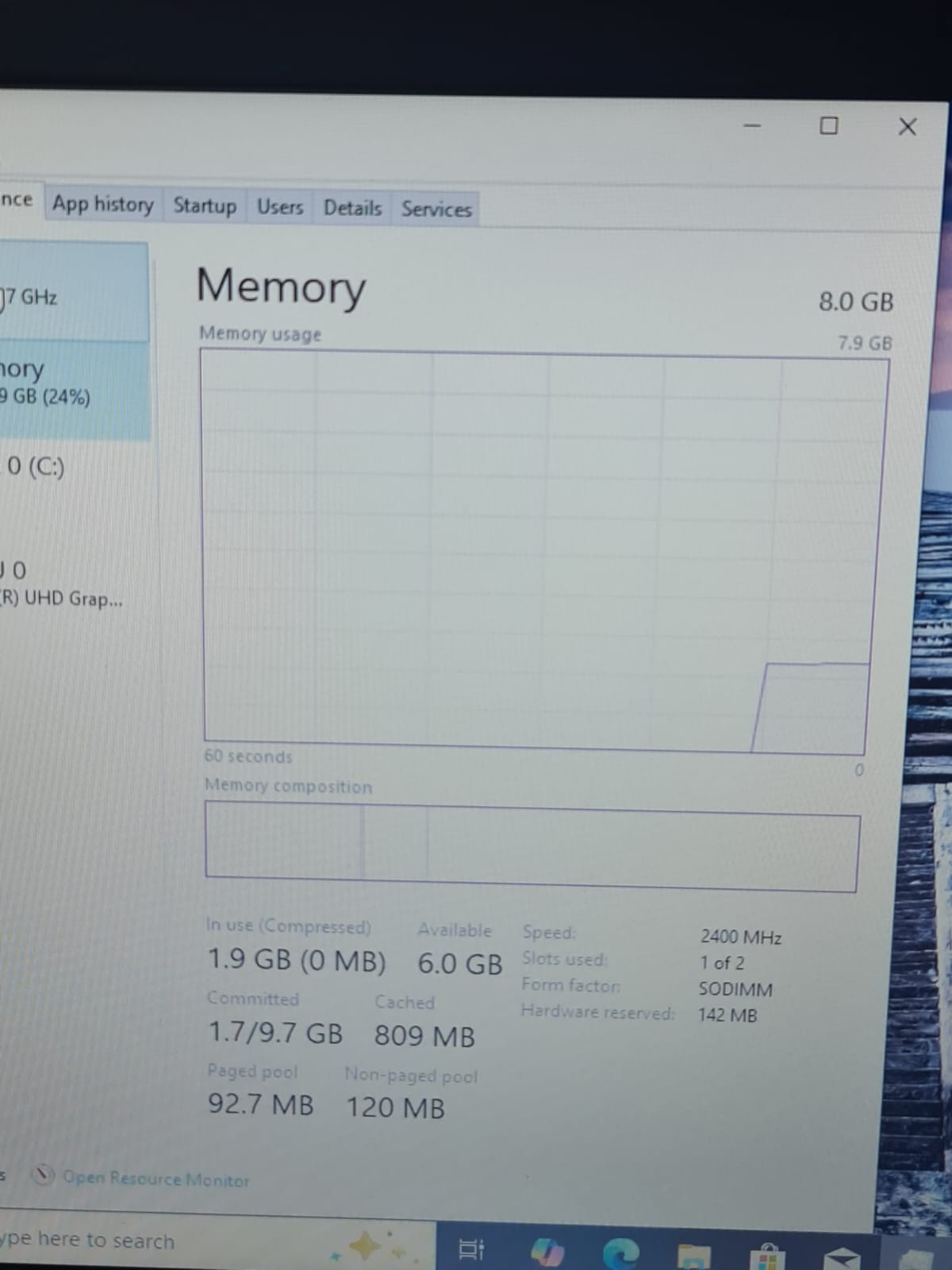 Dell Latitude E5590 Corei7 – 8650U – 8G Ram – 256G SSD – screen 15.6