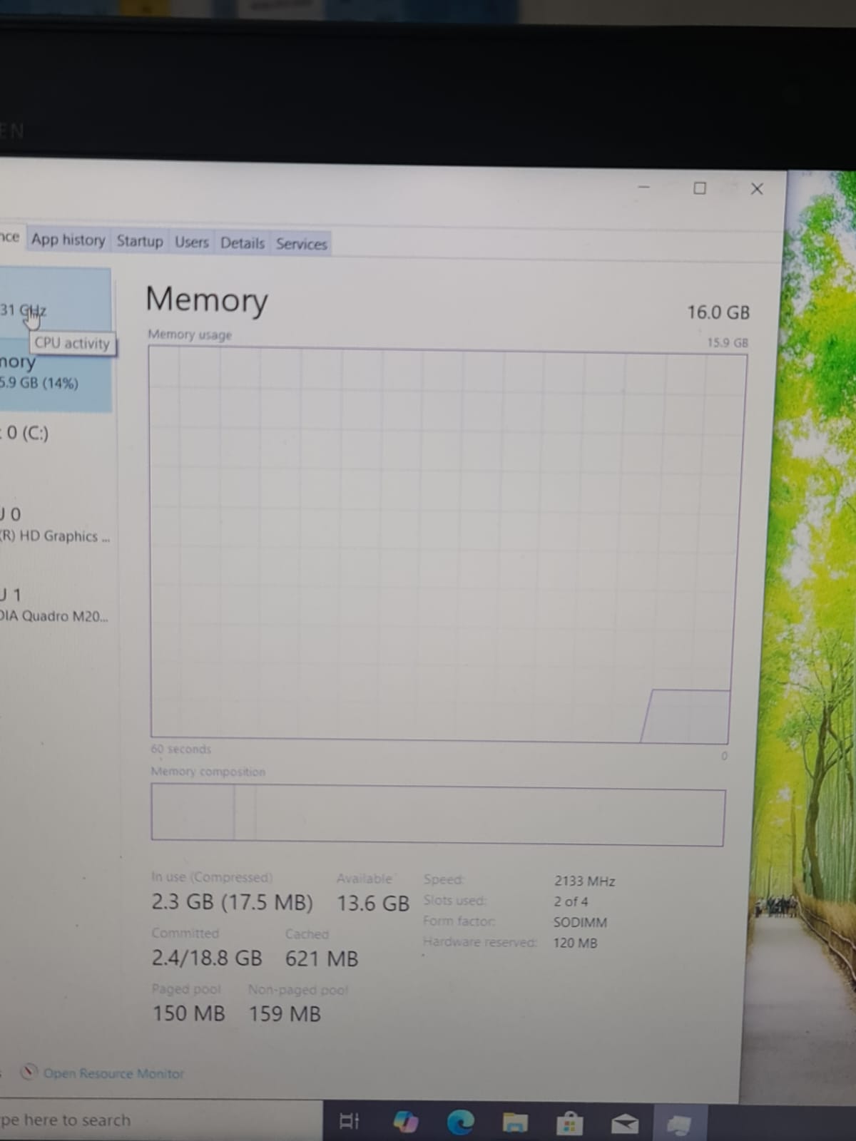 HP ZBOOK 17 G3 – CORE I7 HQ – SSD 256G – RAM 16G – NVIDEA M2000M 4G