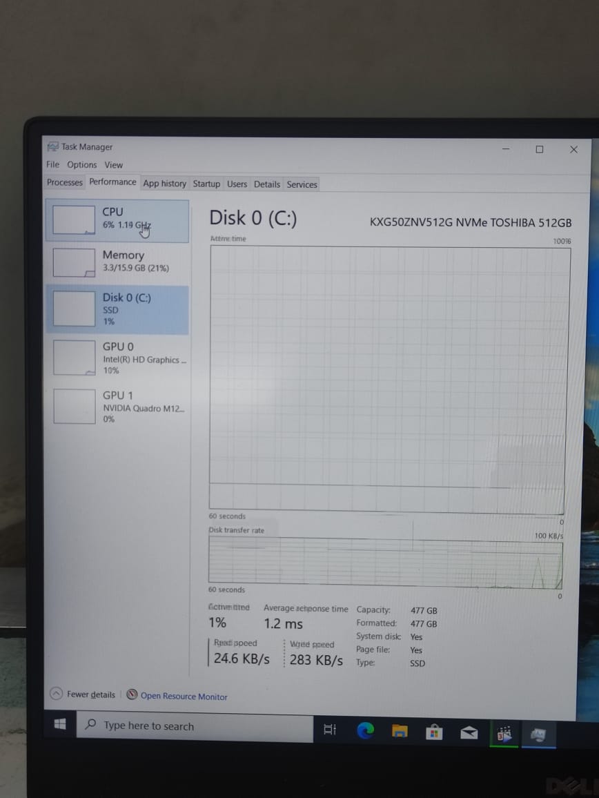 Dell Latitude 5530 Laptop Intel Core i5 12th 1245U , Intel UHD Graphics Card , 15.6″ FHD ,8GB RAM ,256GB SSD M.2 Window 11 بالكارتونة كالجديد تماما - 7